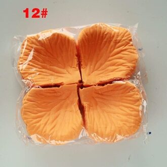500 Pcs Silk Rose Flower Petals Leaves Wedding Tafeldecoraties Rozenblaadjes Oranje