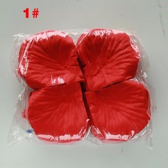 500 Pcs Silk Rose Flower Petals Leaves Wedding Tafeldecoraties Rozenblaadjes Rood