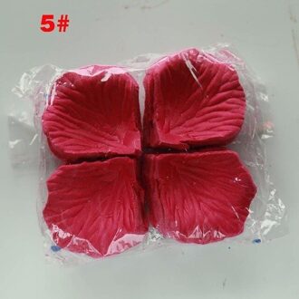 500 Pcs Silk Rose Flower Petals Leaves Wedding Tafeldecoraties Rozenblaadjes wijn rood