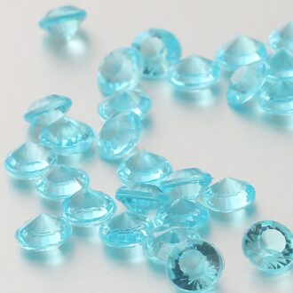 500 stks 10mm Bruiloft Decoratie Rhinestone Acryl Kristallen Diamond Nail Kit Gelukkige Verjaardag Confetti Tafel Scatters lucht blauw