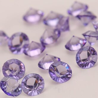 500 stks 10mm Bruiloft Decoratie Rhinestone Acryl Kristallen Diamond Nail Kit Gelukkige Verjaardag Confetti Tafel Scatters paars