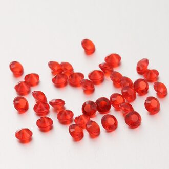 500 stks 10mm Bruiloft Decoratie Rhinestone Acryl Kristallen Diamond Nail Kit Gelukkige Verjaardag Confetti Tafel Scatters rood