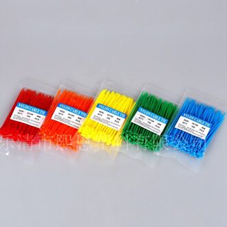 500 STKS 3.8 "inch 100X3mm Cable Zip Ties Zelfsluitende Nylon kabelbinder