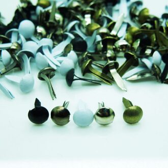 500 stks Gemengde Pastel Ronde DIY Decoratieve Kleurrijke Mini brads Scrapbooking Versiering 9*5mm