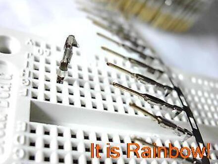 500 stks Man Pin voor Dupont Connector Vergulde 2.54mm