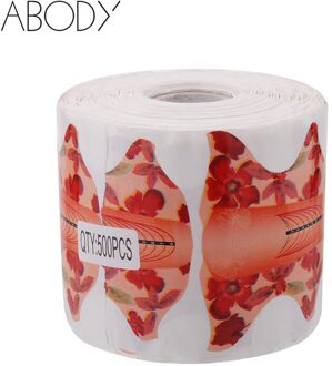 500 Stks/partij Acryl Nail Vorm Gids Gel Extension Nail Tip Polish Styling Tools Krul Formulieren voor Nagels Care DIY Guide Tool