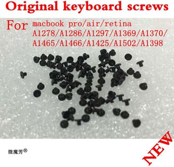 500 stks/partij Keyboard Schroef Schroeven Macbook Air Pro Retina A1369 A1466 A1370 A1465 A1278 A1286 A1297 A1425 A1502 A1398