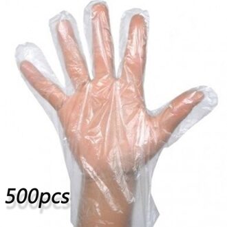 500 Stks/set Food-Grade Plastic Handschoenen Wegwerphandschoenen Voor Restaurant Keuken Bbq Milieuvriendelijke Voedsel Handschoenen Schoonmaken Handschoenen 500stk
