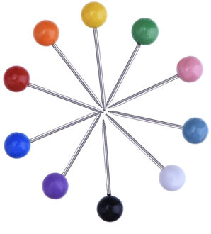 500 Stks/set Kaart Kopspijkers Push Pins Plastic Kop Met Stalen Punt, 4Mm 11Mm Kurk Boord Veiligheid Gekleurde Punaise Office School Supply