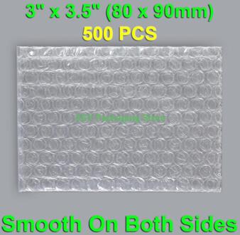 500 Stuks 3 "X 3.5" (80X90Mm) clear Bubble Zakken Kleine Plastic Verpakking Enveloppen Poly Pakket Pouches Platte Open Top