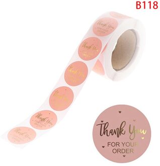 500 Stuks Dank U Stickers Voor Uw Bestelling Seal Labels Voor Christmas Decoratie Briefpapier B118