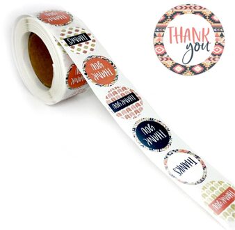 500 Stuks Dank U Voor Ondersteunende Mijn Kleine Business Stickers Seal Label Voor Huwelijkscadeau Bakken Envelop Briefpapier Sticker 2