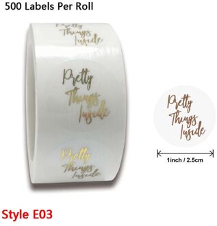 500 Stuks Dank U Voor Uw Bestelling Stickers Goud Folie Seal Labels Voor Kleine Winkel 896A E03