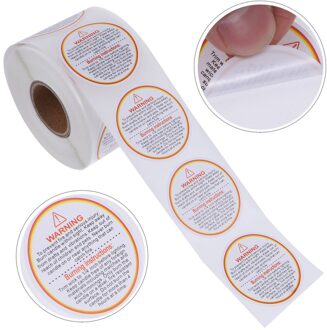 500 Stuks Kaars Waarschuwing Sticker Label Verwijderbare Lijm Verwijderbare Veiligheid Kaars Jar Waarschuwing Decals Stickers Label Voor Kaars Jar