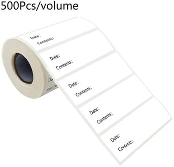 500 Stuks Keuken Stickers Koelkast Vriezer Voedsel Opslag Datum Inhoud Etiketten Voor Container Bag Jar