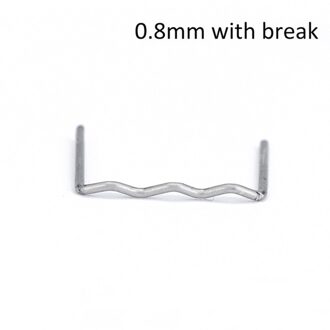 500 Stuks Wave Nietjes Ijzeren Standaard Pre Cut Carrosserie Reparaties Voor Plastic Lasser Melt Auto Bumper Reparatie Lasser nietjes zilver A2 500stk