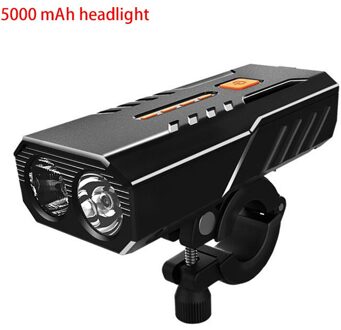 5000 Mah Fietslicht Voor Set Koplamp Lantaarn Voor Fiets Zaklamp Oplaadbare Lamp Running Led Usb Fiets Verlichting Verlichting 5000 mAh headlight