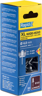 5000661 XL Blindklinknagels incl. boor - Aluminum/Staal - 4x12mm (50st)