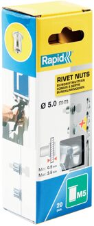 5000672 Blindklinkmoeren incl. boor - Gegalvaniseerd staal - M5 (20st)