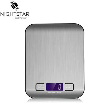 5000g/1g Digitale Keukenweegschaal Rvs Elektronische LCD Gewicht 5KG Schaal Weegschaal Koken Meet Gereedschap weegschalen