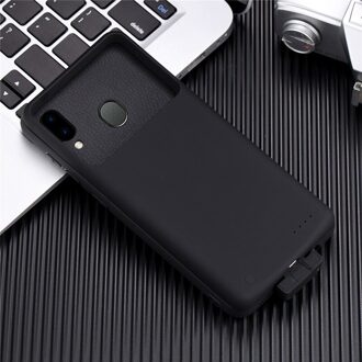 5000mAh A30 Slanke Batterij Case Magnetische Acculader Case Voor Samsung Galaxy A20 a30 shockproof Uitgebreide Split power bank case zwart