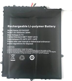 5000Mah Batterij 30154200P 7.6V Met 7 Lijnen Voor Bmax Y13 Laptop Pc
