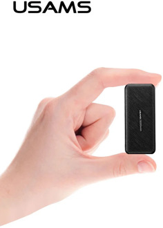 5000mAh Mini Power Bank for iPhone Samsung,USAMS External Battery Poverbank Ultra-thin powerbank Type C fast charging pover bank