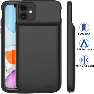 5000mAh Voor iPhone 11 11Pro 11PorMAX Draagbare Power Bank Pack Cover Magneet Externe 18W Fast Charger Batterij beschermhoes 5000mAh iP 11