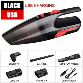 5000Pa Draadloze Auto Stofzuiger Draagbare Handheld Super Zuig Nat/Droog Stofzuiger Voor Thuis Huishoudapparatuur Auto producten zwart Cordless