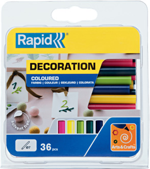 5001426 Lijmpatronen - Modern gekleurd - 7x94mm (36st)