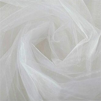 500Cm X 48Cm Sheer Crystal Organza Tulle Roll Stof Voor Wedding Achtergrond Party Decoratie Organza Stoel Sjerpen #50G