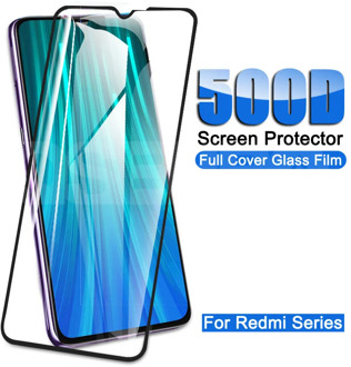 500D Full Protective Glass For Xiaomi Redmi 8 8A 10X Pro Glass Screen Protector Redmi Note 8 8T 9S 9 Pro Max Tempered Glass Film
