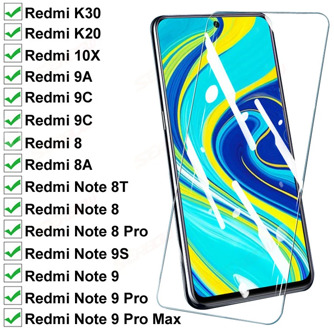 500D Full Protective Glass For Xiaomi Redmi K20 K30 10X 9 9A 9C 8 8A Screen Protector Redmi Note 8T 9S 8 9 Pro Max Tempered Film