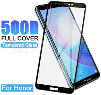 500D Protective Glass on the For Huawei Honor 7A 7C 7X 7S 8X 8A 8C 8S 9X 8 Lite Tempered Screen Protector Glass Safety Film Case