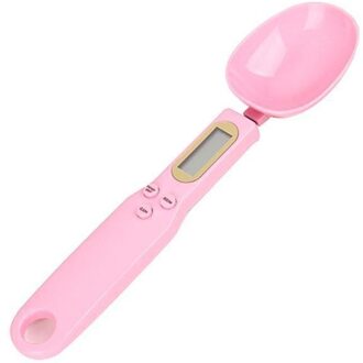 500G/0.1G Nauwkeurige Digitale Maatlepels Keuken Display Lepel Lepel Elektronische Met Keuken Gram Keuken Meetschaal p7D1 roze
