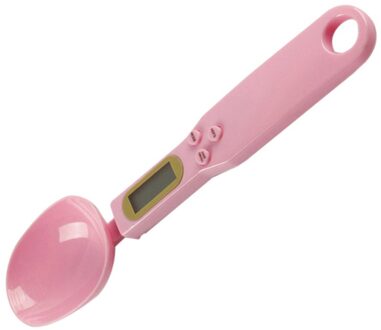 500G/0.1G Nauwkeurige Elektronische Lcd Digitale Lepel Weegschaal Gram Gewicht Volumn Voedsel Schaal Gram Mini Keuken weegschalen roze