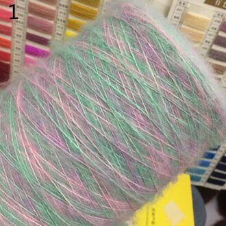 500G Segment Geverfd Mohair Garen Haak Huidvriendelijke Baby Wol Draad Voor Diy Hand Breien Trui Shawl Regenboog puffy Garen 1-500g-ZL