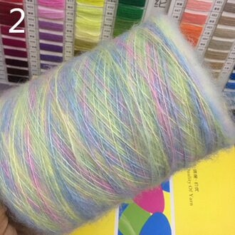 500G Segment Geverfd Mohair Garen Haak Huidvriendelijke Baby Wol Draad Voor Diy Hand Breien Trui Shawl Regenboog puffy Garen 2-500g-CH