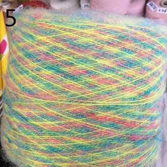 500G Segment Geverfd Mohair Garen Haak Huidvriendelijke Baby Wol Draad Voor Diy Hand Breien Trui Shawl Regenboog puffy Garen 5-500g-HFL