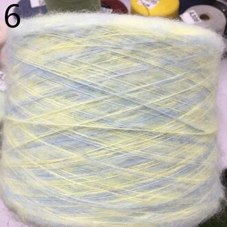 500G Segment Geverfd Mohair Garen Haak Huidvriendelijke Baby Wol Draad Voor Diy Hand Breien Trui Shawl Regenboog puffy Garen 6-500g-HQL