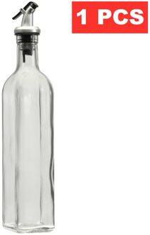 500Ml 18Oz Glazen Fles Olie Transparante Dispenser Schenker Flessen Keuken Koken Opslag Gereedschap Container & Opbergrek 1stk