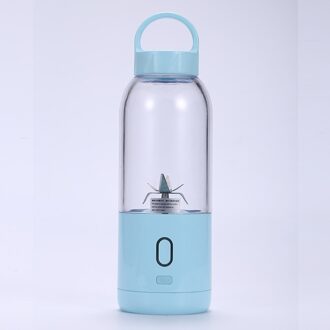 500Ml 3000Mah Draagbare Smoothie Blender Mini Usb Mixer Elektrische Juicer Opladen Vitamer Fruit Juicer Blauw
