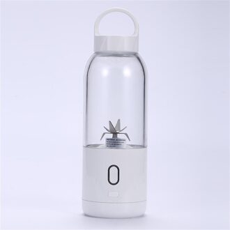 500Ml 3000Mah Draagbare Smoothie Blender Mini Usb Mixer Elektrische Juicer Opladen Vitamer Fruit Juicer wit