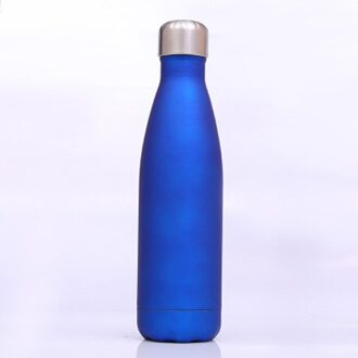 500Ml 304 Rvs Bowling Cup Mode Vacuüm Thermos Outdoor Draagbare Sport Thermische Water Drinken Fles Charm blauw