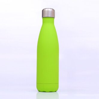 500Ml 304 Rvs Bowling Cup Mode Vacuüm Thermos Outdoor Draagbare Sport Thermische Water Drinken Fles olijf- groen