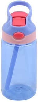 500Ml 4 Kleuren Baby Water Flessen Pasgeboren Cup Kinderen Leren Voeden Stro Sap Drinkfles Voor Kinderen lavendel paars