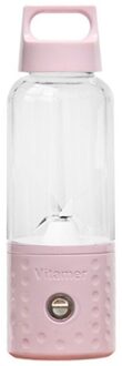 500Ml 4000Mah Draagbare Smoothie Blender Mini Usb Mixer Elektrische Juicer Opladen Vitamer Fruit Juicer roze