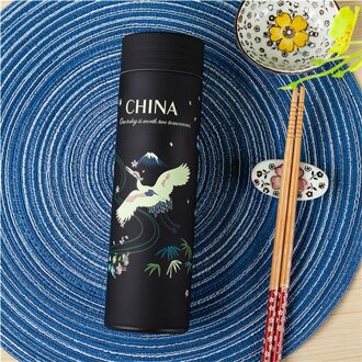 500Ml Chinese Stijl Roestvrijstalen Thermoskan Waterfles Met Filter Geïsoleerde Thermos Mok Thermocup Reizen Flessen stijl 9