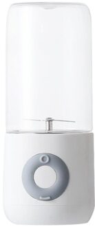 500Ml Draagbare Blender Elektrische Mini Voedsel Smoothie Processor Mixer Juicer Machine Handheld Fruit Squeezer Usb Oplaadbare 4 blades wit