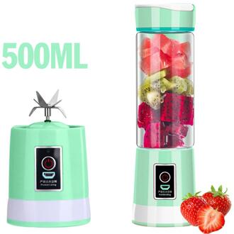 500Ml Draagbare Blender Usb Mixer Elektrische Fruit Groente Juicer Machine Smoothie Blender Food Processor Cup Sap Blender 02